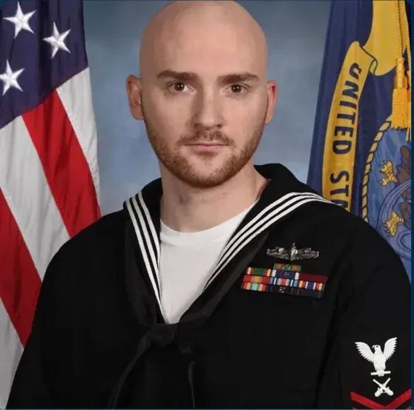 Tony Bolin, founder of Blupoxy Coatings, in U.S. Navy dress uniform