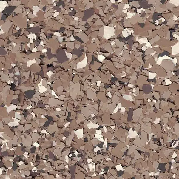 This image shows a close-up texture of scattered, multicolored pebbles in shades of brown, beige, and gray, creating a natural, rocky pattern.